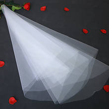 Voiles Mariage 1.5M Simple Tulle Veils Women Short Wedding Veil White One Layer Elbow Length Bridal Veils Velos De Novia Cheap 2024 - buy cheap