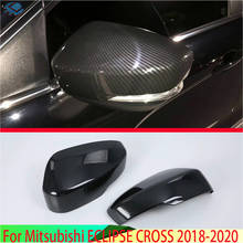 For Mitsubishi ECLIPSE CROSS 2018 2019 2020 Carbon Fiber Style Door Side Mirror Cover Trim Rear View Cap Overlay Molding Garnish 2024 - buy cheap