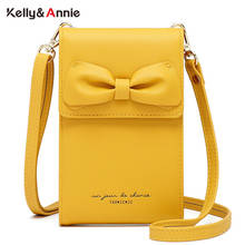 Bow Designer Small Shoulder Bag For Women Pu Leather Mini Crossbody Bags Female Clutch Bolsas Ladies Phone Bag Purse Handbag 2024 - buy cheap
