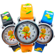 Детские цифровые часы для мальчиков и девочек, водонепроницаемые кварцевые электронные часы с 3d-рисунком утки, 2020 2024 - купить недорого