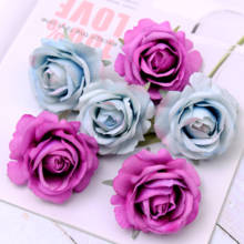 30PCS  High Quality Flannelette Artificial Rose Silk Flower Heads Wedding Decoration DIY Wreath Scrapbooking Craft Fake Flowers 2024 - buy cheap