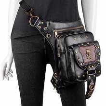 Riñonera de cintura para mujer, bolso de pierna pequeña, estilo Steampunk, gótico, Hip Hop, D16 2024 - compra barato