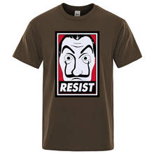 Мужская футболка с надписью «House Of Paper Money Heist», хлопковая свободная футболка для фитнеса, лето 2019 2024 - купить недорого
