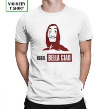 Camiseta De La Casa De Papel para hombre, ropa estampada De Bella Ciao, camiseta De tela De algodón con cuello redondo 2024 - compra barato