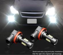 Lâmpadas led para farol de neblina automotivo, 2 peças, para fiat chrysler 300, dodge jcuv, ddart, jeep grand, cherokee, compass patriot 2024 - compre barato