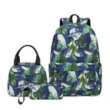 Lightweight Water Resistant School Backpacks for Teen Girls Japanese Style Floral Printed High School Bookbags kids Bags Satchel 2024 - buy cheap