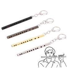 Mini pocket Musical Instrument Keychain Cosplay prop Accessories flute keyring key chain Pendant 2024 - buy cheap