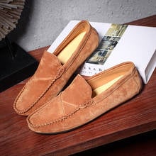 Coslony mocassins de couro genuíno sapatos masculinos mocassins para homem sapatos casuais deslizamento em mocassins masculinos apartamentos calçados masculinos mais tamanho 48 2024 - compre barato