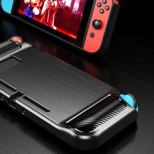 Чехол для Nintendo Switch, эргономичный мягкий чехол из ТПУ с полной защитой, нескользящий черный чехол-накладка, игровые аксессуары 2024 - купить недорого