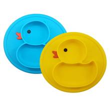 Baby Animal Creative Silicone Plate Kids Cartoon Duck Bowl Plates Baby Feeding Silicone Bowl Dishes Kids Tableware 2024 - buy cheap