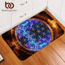 BeddingOutlet Flower of Life Carpet Mayan Calendar Non-slip Bedroom Rug Abstract Ancient Doormat Sacred Geometry Floor Mat 50x80 2024 - buy cheap