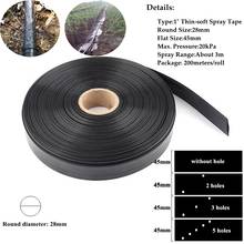 20/50/100m 1" Φ28mm Agriculture Drip-Hose Irrigation Tape Greenhouse Watering System Streamline Soaker Hose with 0/2/3/5 Holes 2024 - buy cheap