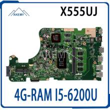 X555UJ placa base de Computadora Portátil For Asus X555UJ X555UF F555U X555UB X555UQ placa base original 4G-RAM I5-6200U 2024 - compra barato