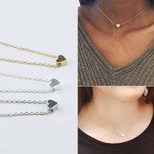 Simple Women Short Necklace Love Heart Shape Pendant Chain Ladies Girls Choker Necklaces Gift Statement 2024 - buy cheap
