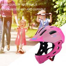 Детский Полнолицевой велосипедный шлем с 13 отверстиями, защитная шапка для езды на велосипеде, со съемной лампой с USB зарядкой, балансировочный велосипед, скутер, Hel 2024 - купить недорого