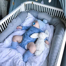 Parachoques para cama de bebé, almohada con nudo trenzado, almohada de cocodrilo, cojín de Animal, cuna para recién nacido, decoración de cama para habitación de niños, Acc 2024 - compra barato