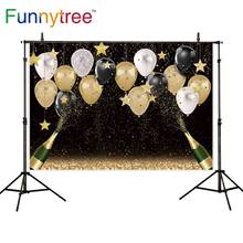 Funnytree photo background photography studio balloon Champagne star Party birthday bokeh decor photophone photozone backdrop 2024 - buy cheap