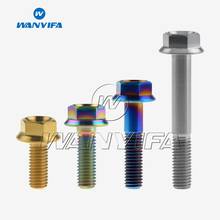 Wanyifa Titanium DIN6921 M8x20 25 30 35 40 45 50 55mm Hex Head Flange M8 Bolt 4 colors Available 2024 - buy cheap