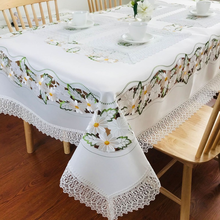 Easter Lace Little Daisy Tablecloth Coffee Table Tablecloth European Table Runner Pillow Cushion lace tablecloth 2024 - buy cheap