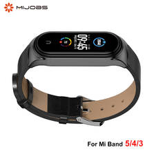 Band Strap For Mi Band 5 Wristband PU Leather for Xiaomi Mi Band 4 Bracelet Smart Watch Miband 3 Band 5 Accessories 2024 - buy cheap