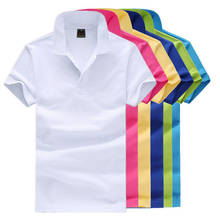 Polo de algodón mercerizado de alta calidad para hombre, camiseta con solapa, Polo informal de manga corta, camiseta ajustada para Fitness, 2021 2024 - compra barato