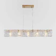 Скандинавская светодиодная железная Подвесная лампа, декоративный потолочный светильник для кухни, столовой, бара, кухни, столовой, гостиной 2024 - купить недорого