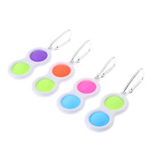 Simple Keyring Push Bubble Figet Sensory Toys Finger Busy Board Autism Special Needs Stress Reliever Kids Adult Antistress Toys 2024 - buy cheap