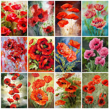 Diamond Painting Poppy Diamond Embroidery Flowers Full Square/Round Drill 5D DIY Cross Stitch Mosaic Diamond Painting Home Decor 2024 - buy cheap