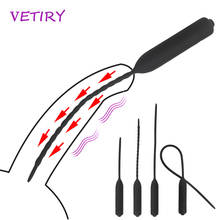 VETIRY Urethral Vibrator Catheter Penis Plug Sex Toys for Men Adult Vibrating Urethral Plug Penis Insert Urethra Sound Dilator 2024 - buy cheap