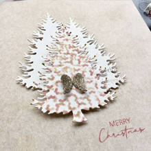Christmas Tree Metal Cutting Dies Delicate Tree Decoration Die Cuts For DIY Scrapbooking Album Card Making New 2019 Crafts Cards 2024 - buy cheap