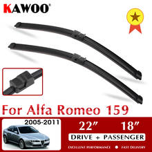 Car Wiper Blade for Alfa Romeo 159 22"+18" 2005 2006 2007 2008 2009 2010 2011 Car Windscreen Wiper Blades Fit Side Pin Arms 2024 - buy cheap