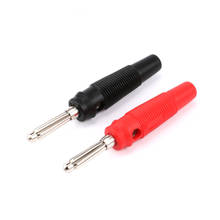 Red and Black 4mm Solderless Side Stackable Musical Speaker Cable Wire Pin Banana Plug Connectors 2024 - buy cheap