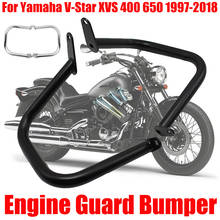 Motorcycle Bumper Front Guards Engine Guard Crash Bars Protector For Yamaha VStar V-Star XVS400 XVS 400 XVS650 XVS 650 1997-2018 2024 - buy cheap