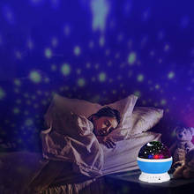 Romântico Céu Estrelado Projetor Luz Da Estrela Da Noite Coloridas Girando Bateria/USB Operado Multi-modo Para Crianças Quarto ночник