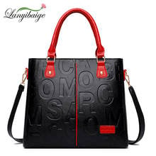 Lady Brand Leather Designer Bag Embossed Letters Ladies Handbag Luxury Hand bag Ladies Handbags Fashion Shoulder Lady Handbag 2024 - buy cheap