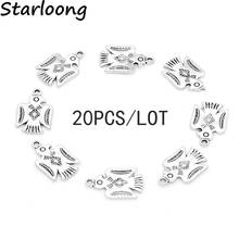 20pcs/Lot Antique Vintage Silver Plated Zinc Alloy Eagle Bird Tree Charm Pendants DIY Jewelry Making For Bracelet Necklace 2024 - buy cheap