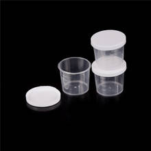 Taza de medición transparente de plástico para laboratorio, recipiente de prueba con tapa, 20ml, 10 Uds. 2024 - compra barato