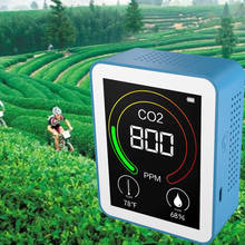Detector de co2 de qualidade do ar, testador inteligente de temperatura e umidade, medidor de qualidade do ar, monitor de dióxido de carbono 2024 - compre barato