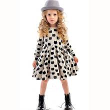 Long Sleeve Girls Dress Cotton A-line Kids Dresses for Girls 2 3 4 5 6 7 8 Year Casual Spring Fall Children Princess Clothing 2024 - buy cheap