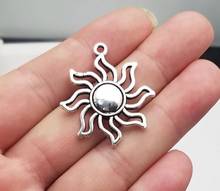 10pcs/lot--34x31mm, Antique silver plated sun charms,DIY supplies,Jewelry accessories 2024 - buy cheap