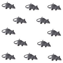 Kids Animal Toys Set Gray Mouse Model Figures Educational Learning Toys, Lot of 12 2024 - buy cheap