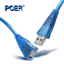 PCER USB2.0 Extension Cable Male to Female Super Speed USB Data Cable Extender For PC Keyboard Printer Mouse Computer Cable 2024 - купить недорого