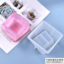 1 Piece DIY Epoxy Resin Mold Irregular Cut Surface Ashtray Storage Box Silicone Mold Jewelry Accessories 2024 - buy cheap