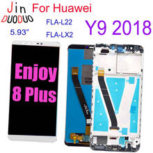 Pantalla LCD de 5,93 pulgadas para Huawei Y9 2018, montaje de digitalizador con pantalla táctil para Enjoy 8 Plus, FLA-L22, FLA-LX2 2024 - compra barato