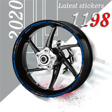 Adesivos para pneu da motocicleta, decoração interna, listra de aro, decalques de personalidade para ducati 1198 2024 - compre barato