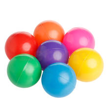 2020 nuevo 1 juego/50 piezas de diámetro 5,5 cm bola de la diversión pelota de plástico suave bola del océano juguete del bebé juguete de natación piscina de agua bolas de olas del océano 2024 - compra barato