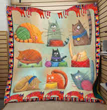 Impressão de gato 3d macio e confortável colcha para crianças e adolescentes cama sofá cobertor infantil lavável king queen 2024 - compre barato