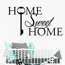 Artistic Home Sweet Home Keys Love Pvc Wall Decoration Accessories Home Decor Livingroom Bedroom Decal Mural 2024 - buy cheap