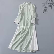 2022 vietnam style dress vietnam aodai vietnam traditional dress aodai chiffon cheongsam dress robe vietnam ao dai dress 2024 - buy cheap