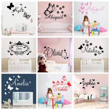 Personalized Custom Name Wall Sticker Decoration Bedroom Art Decal Babys Boys Decor Stickers For Kids Girls Room Large Size 2024 - buy cheap